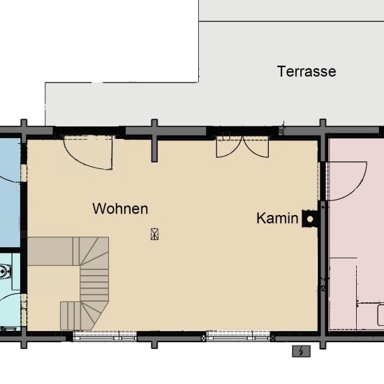 Ferienhaus »Scheune« - Grundriss Erdgeschoss