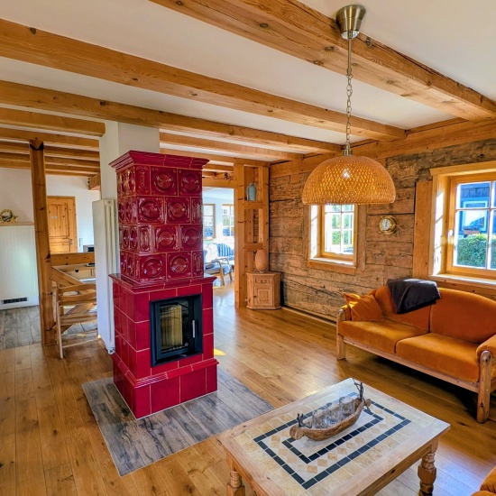 Ferienhaus »Haus anno 1750« - Panoramablick vom Wohnbereich