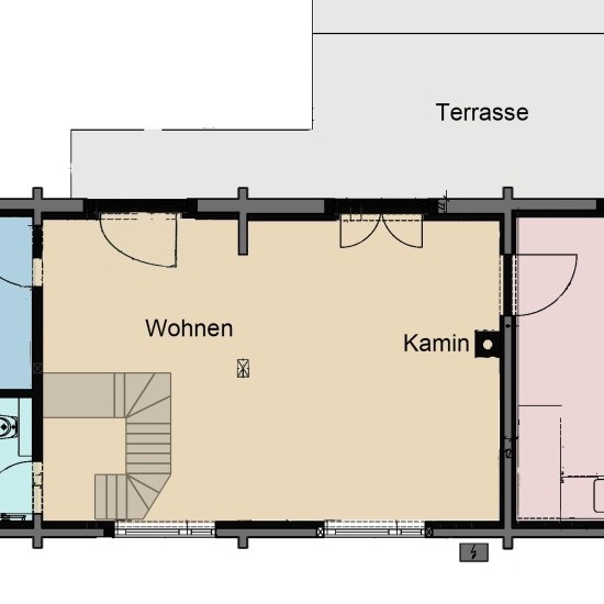 Ferienhaus Â»ScheuneÂ« - Grundriss Erdgeschoss